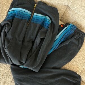 Aviator nation sweatpants and sweatshirt matching set Blue Navy